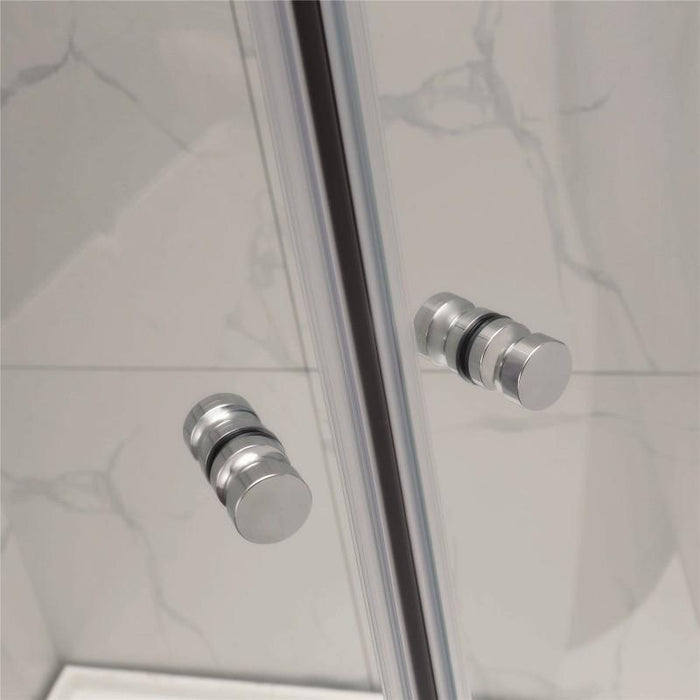 900 Round Corner Sliding Framed Shower Screen - Acqua Bathrooms