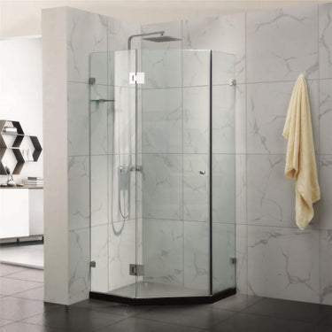 900 x 900 mm Diamond Frameless Shower Screen - Acqua Bathrooms