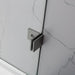 Frameless Gun Metal Grey Fixed Panel Shower Screen - Acqua Bathrooms