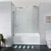 900 x 1400 Frameless Over Bath Screen - Acqua Bathrooms