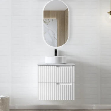 Noosa | 600mm Wall Hung Matte White Vanity