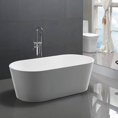 Olivia | 1500mm Oval Freestanding Bath tub Gloss White