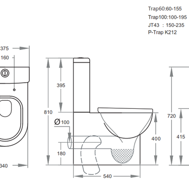 Poseidon | Rio Round Wall Faced Toilet Suite