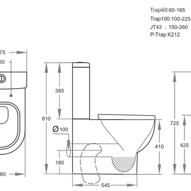 Poseidon | Mercury Round Wall Faced Toilet Suite