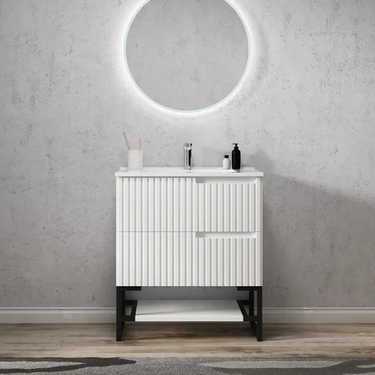 Noosa | 750mm On Legs Matte White Vanity