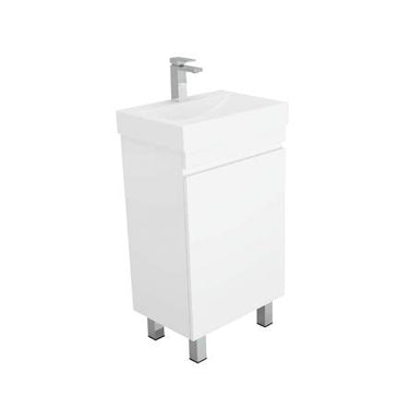 Mini Finger Pull Gloss White Vanity