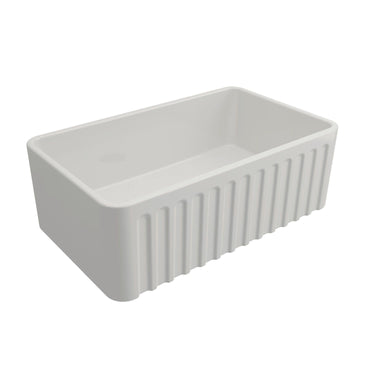 Novi | 750 x 460mm Fine Fireclay Gloss White Butler Sink