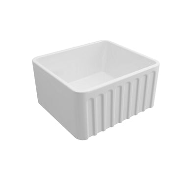 Novi | 500 x 460mm Fine Fireclay Gloss White Butler Sink