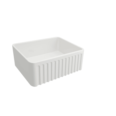 Novi | 600 x 460mm Fine Fireclay Gloss White Butler Sink