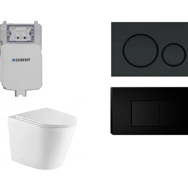 Zara Rimless In Wall Cistern Toilet Suite Package