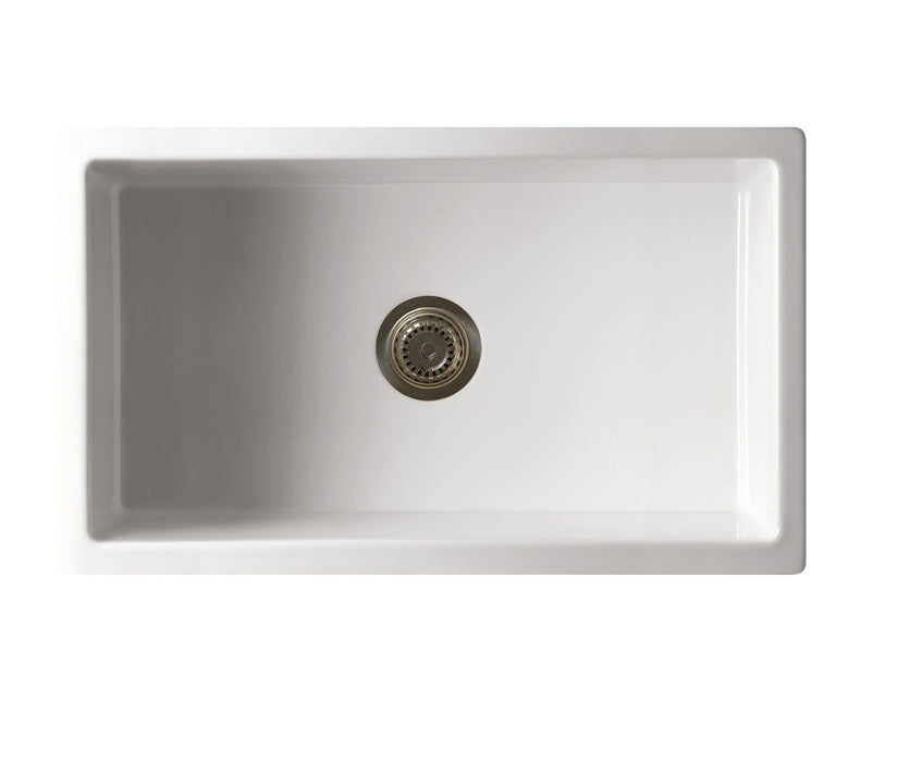 Parti | 750 x 460mm Fine Fireclay Gloss White Butler Sink
