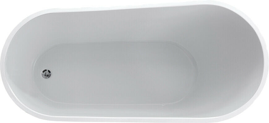 Coco | 1500 MM Acrylic Free Standing Bath Tub Back to Wall Bathroom Inc Waste