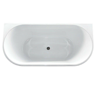 Delara | 1500 MM Acrylic Free Standing Bath Tub Back to Wall Bathroom Inc Waste