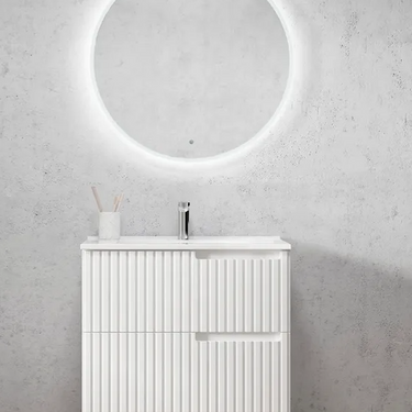 Noosa | 750mm Wall Hung Matte White Vanity